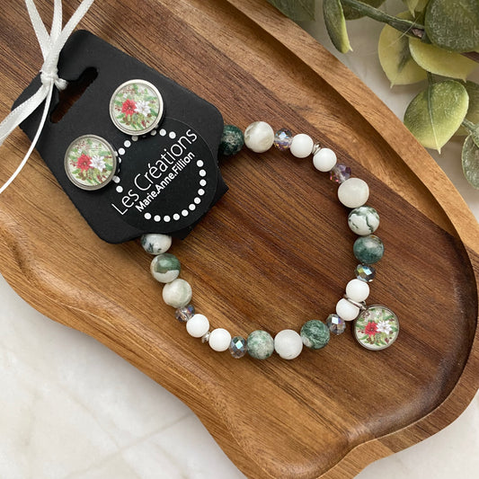 Duo bracelet et boucles d’oreilles