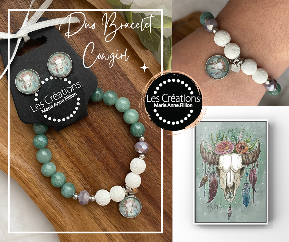 Duo bracelet et boucles d’oreilles