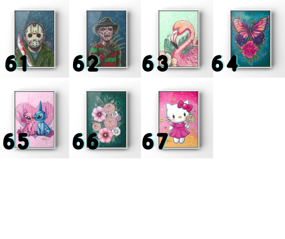 PROMO 2 AFFICHES AU CHOIX 8X1O POUR 25$